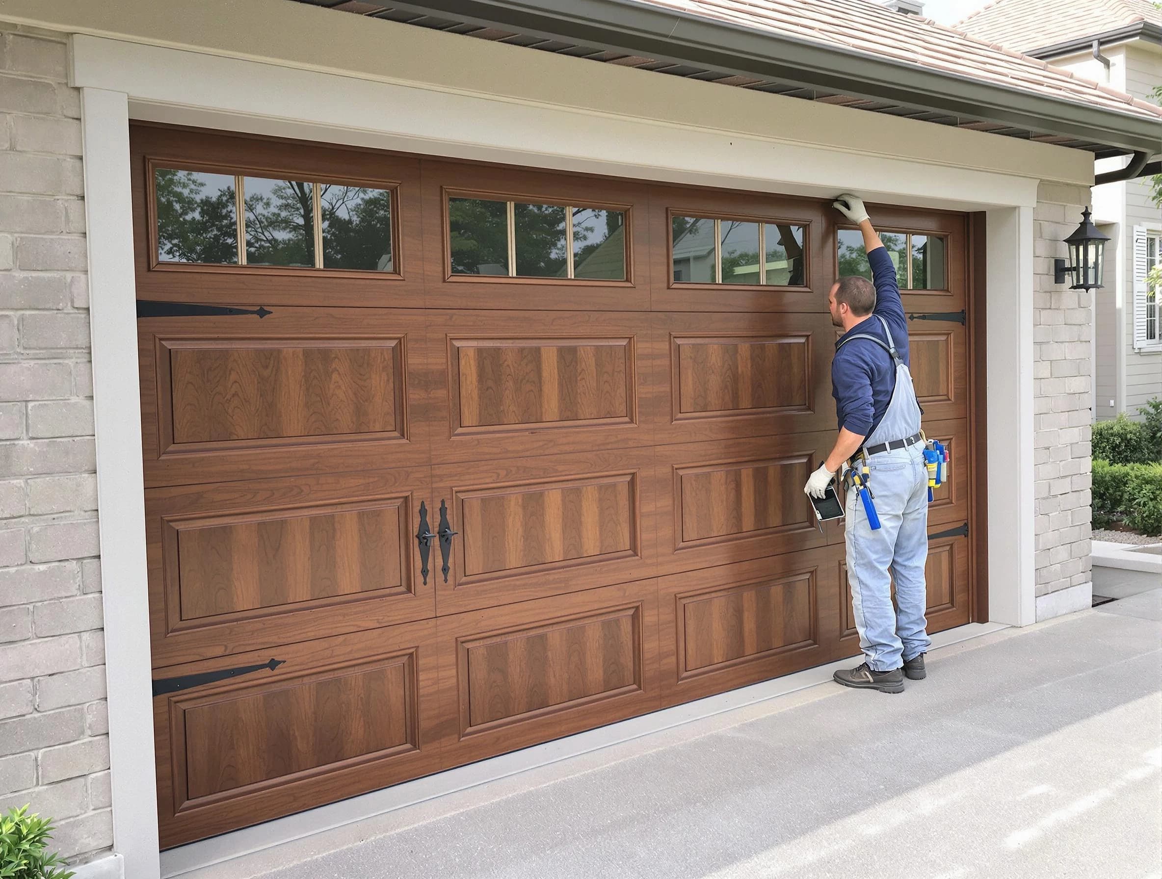 Custom garage door showcase by Cumberland Garage Door Repair in Cumberland