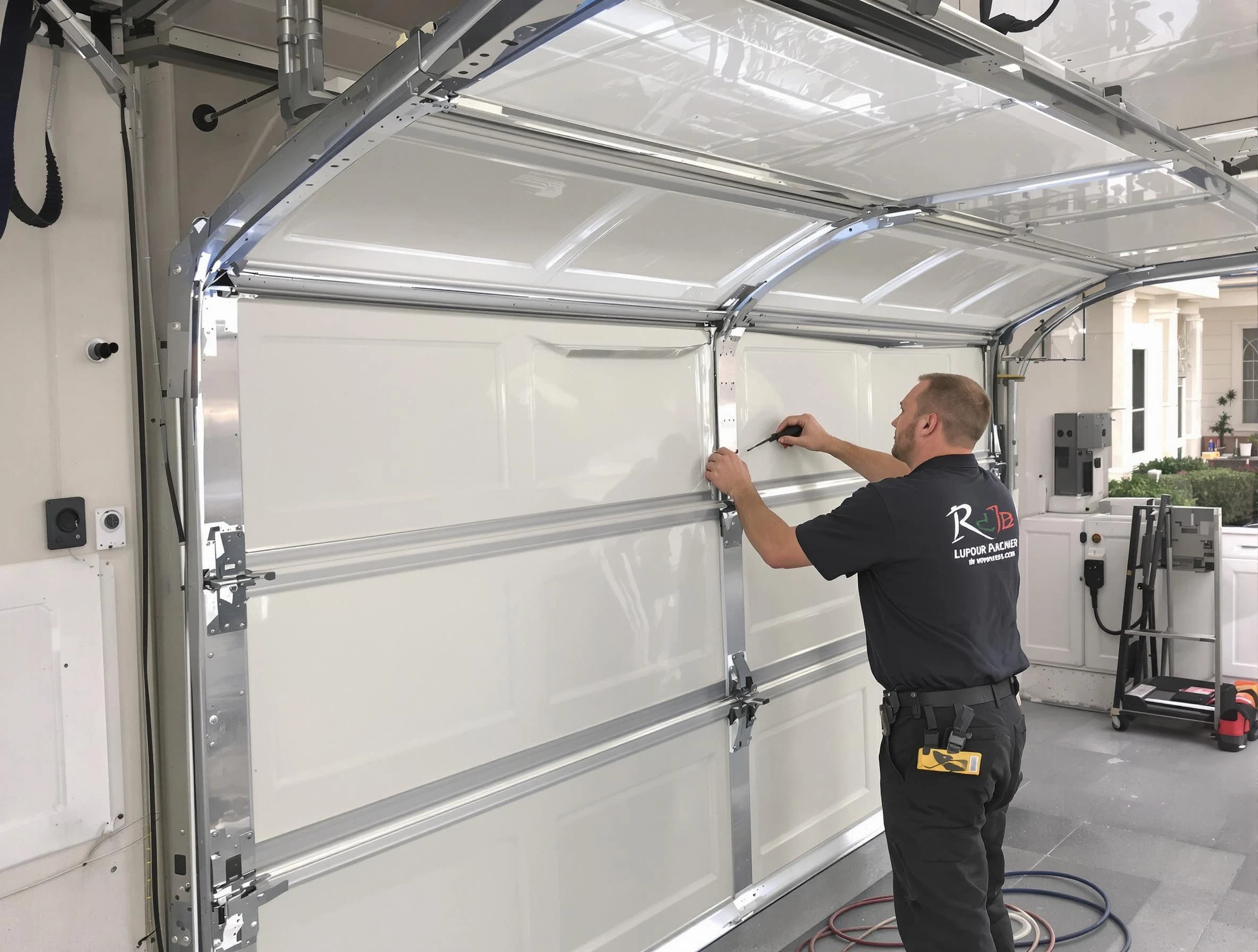 Cumberland Garage Door Repair professional performing panel repair in Cumberland