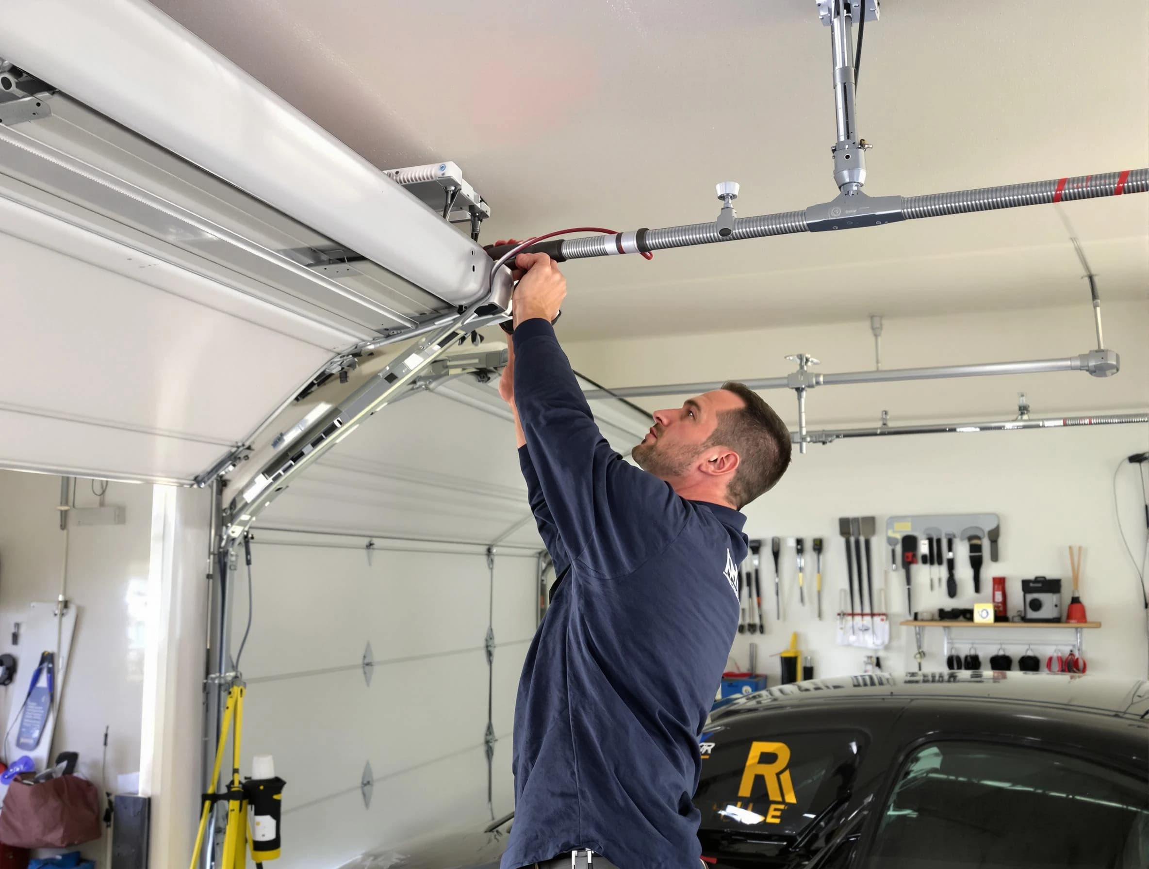 Cumberland Garage Door Repair technician performing garage door cable repair in Cumberland