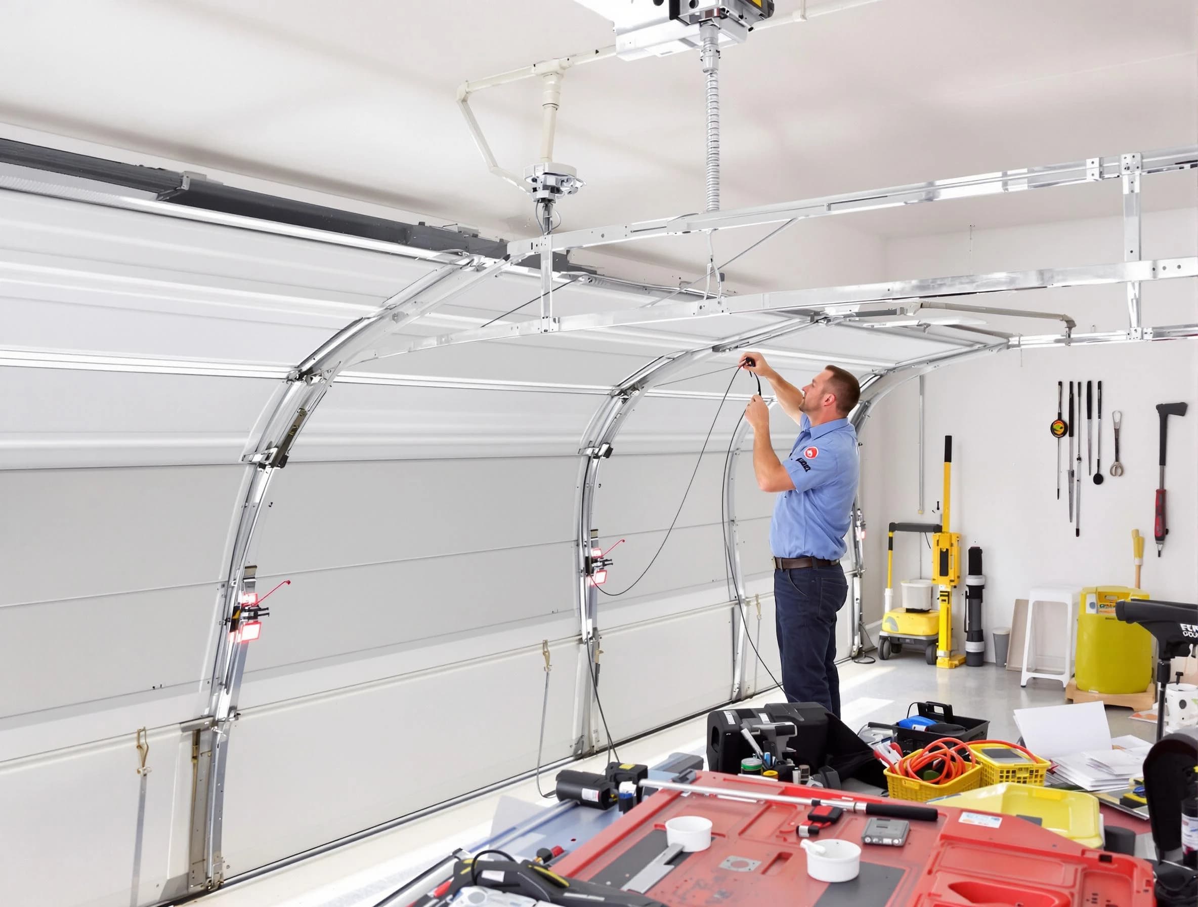 Garage door cable repair service by Cumberland Garage Door Repair in Cumberland