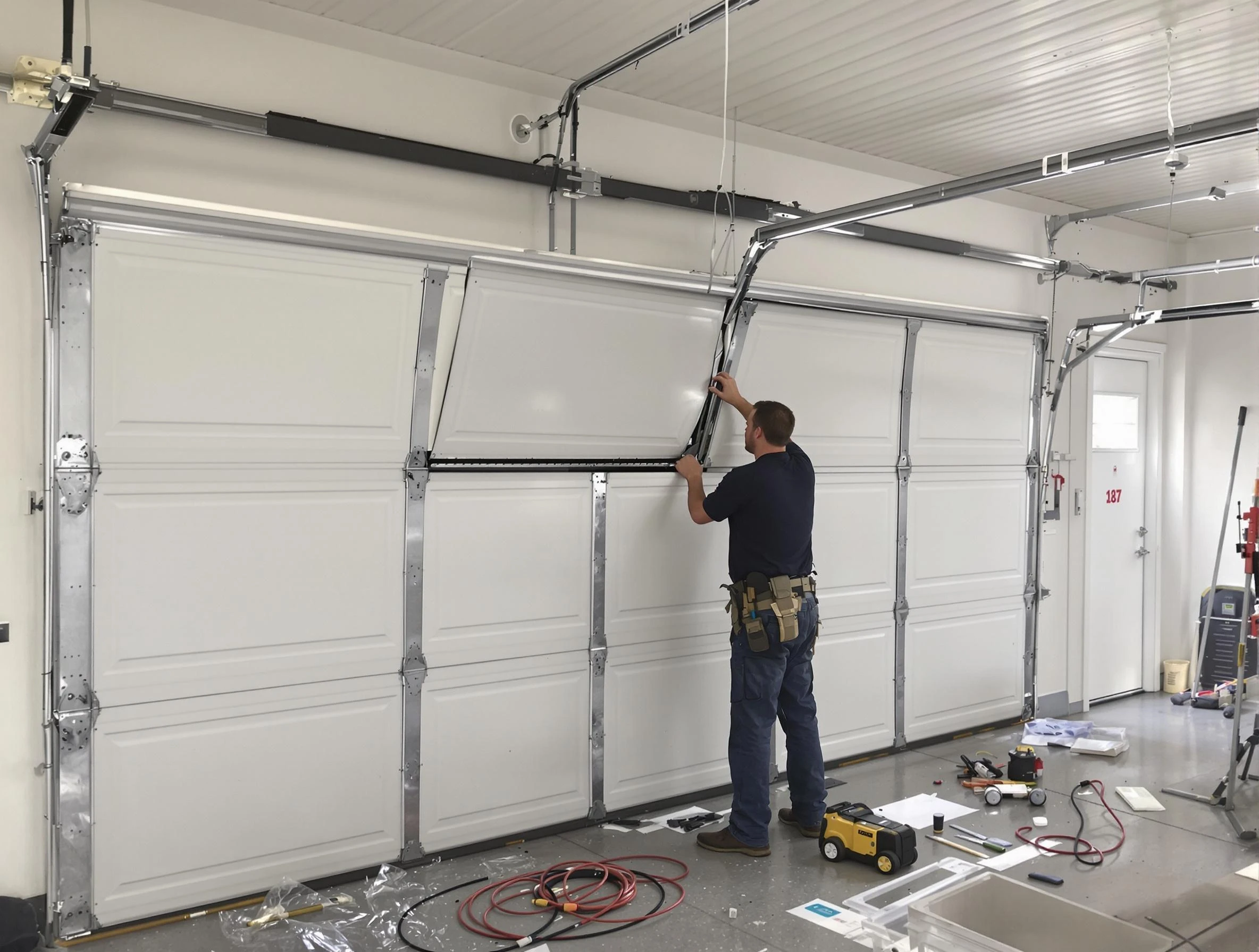 Garage Door Section Replacement in Cumberland