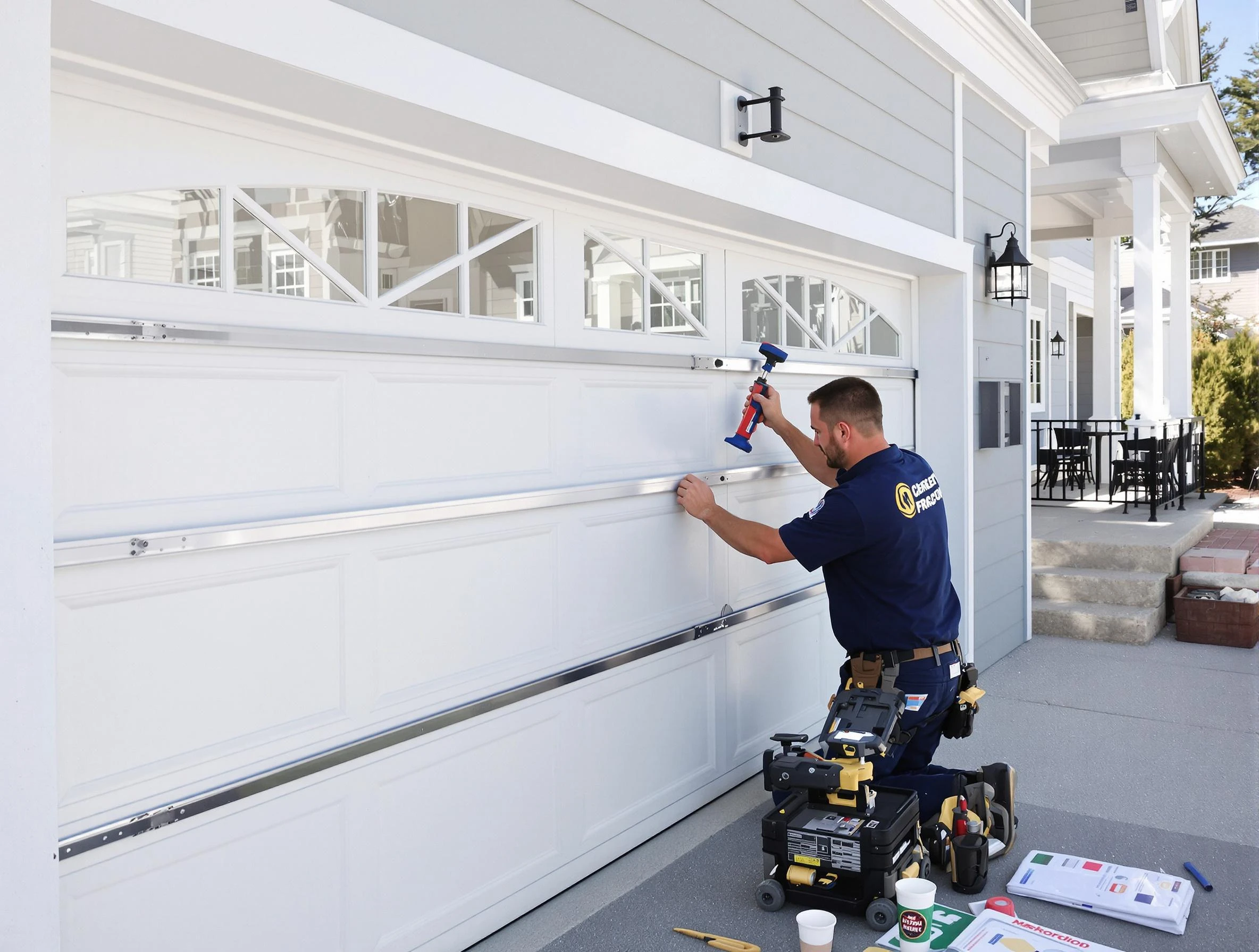 Professional garage door installation by Cumberland Garage Door Repair in Cumberland