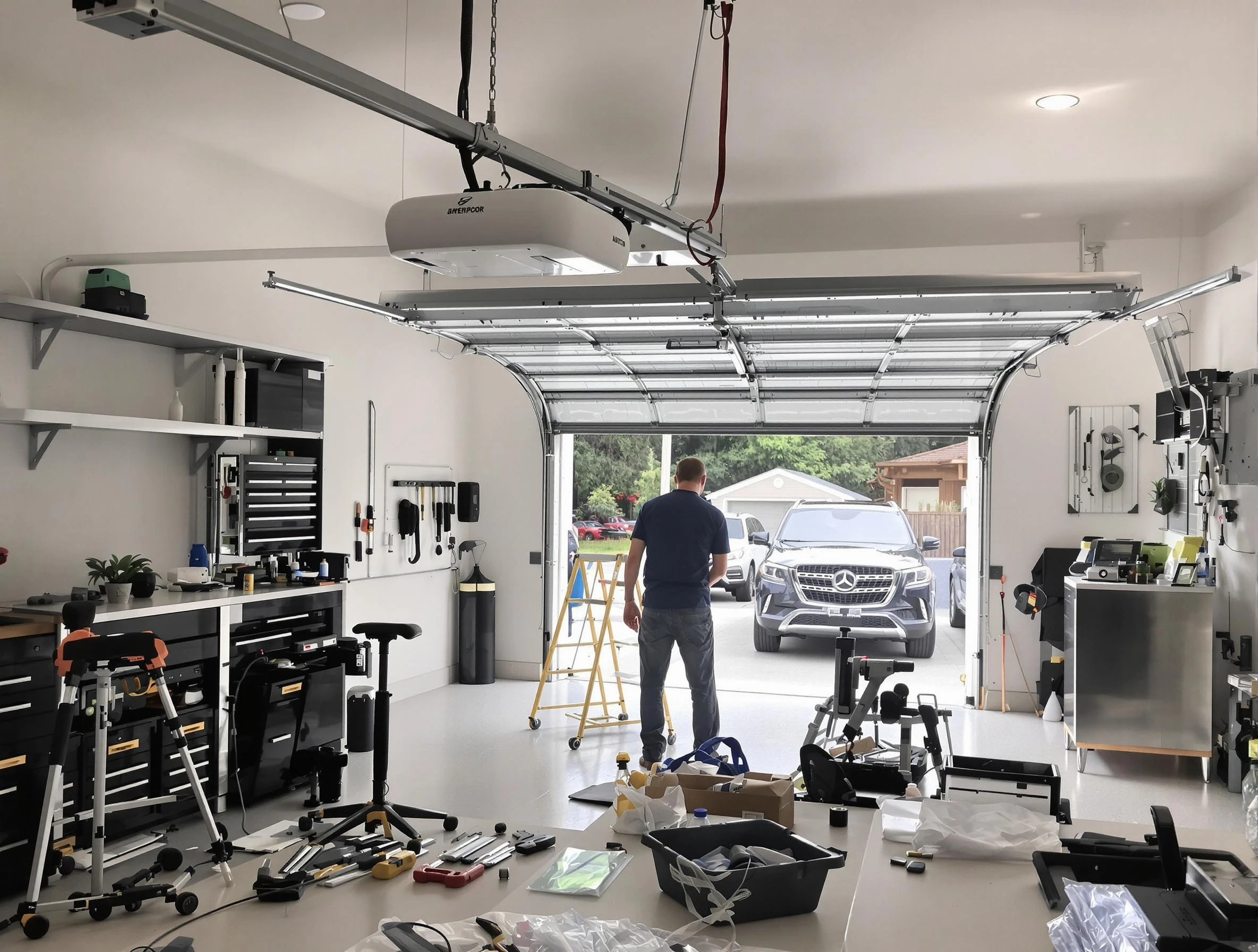 Garage door opener installation by Cumberland Garage Door Repair in Cumberland
